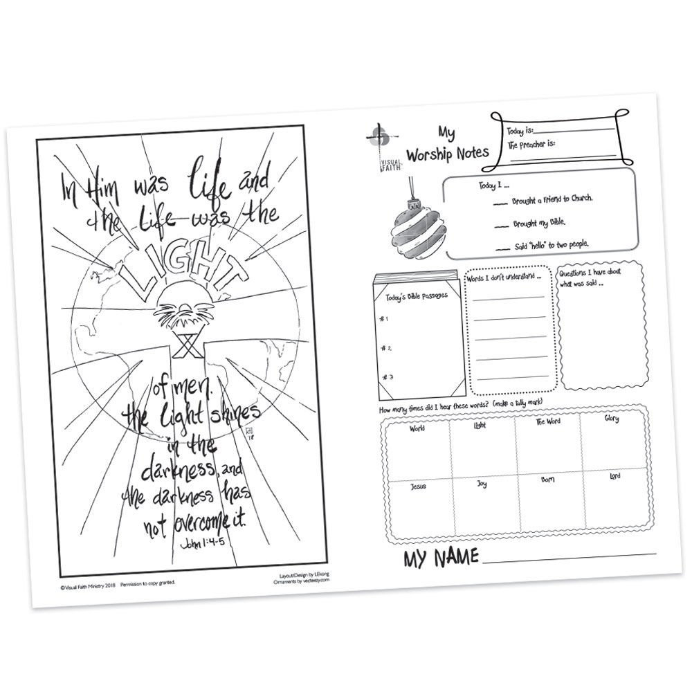 Children's Bulletin - John 1:4-5