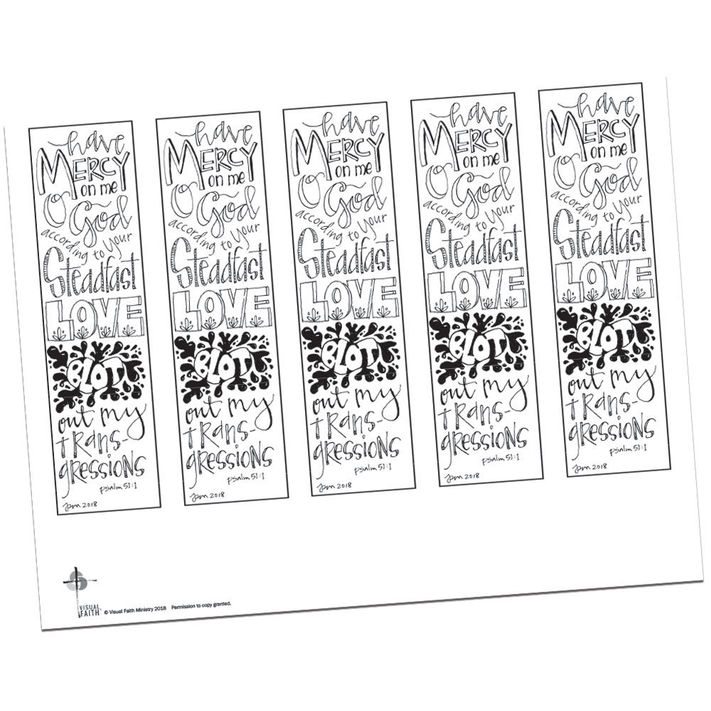 Psalm 51:1 Bible Margin by Pat Maier