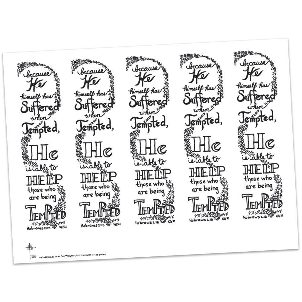 Hebrews 2:18 Bible Margin by Kim Gilman