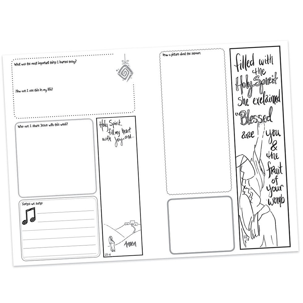 Thumbnail: Children's Bulletin - Luke 1:42