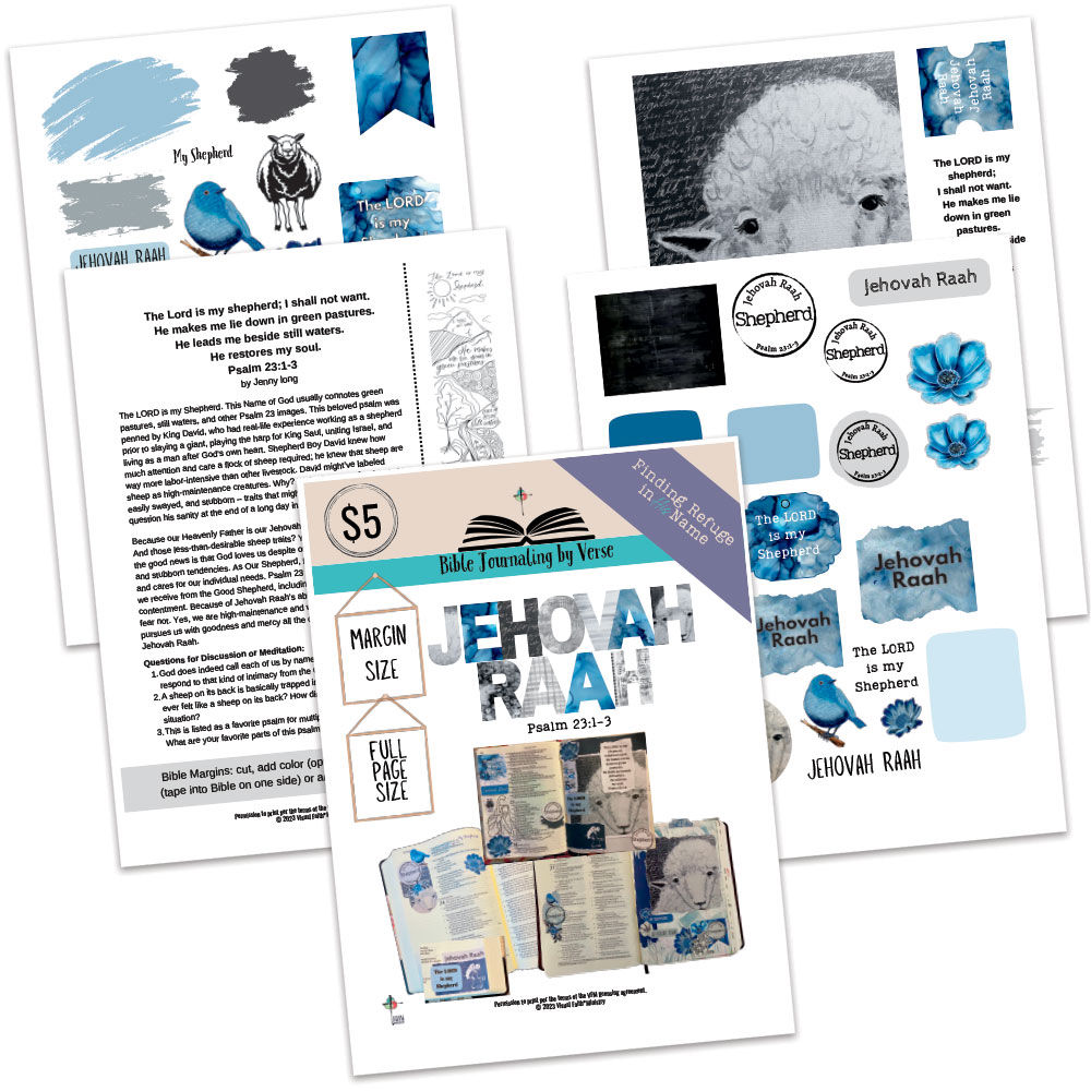 Jehovah Raah Bible Journaling by Verse Kit