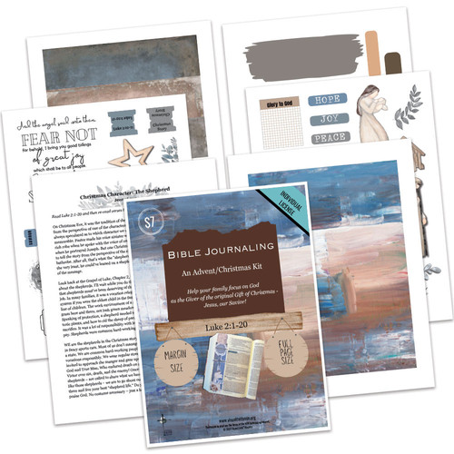Luke 2 Bible Journaling Advent/Christmas Kit Visual Faith Min Luke 2 Bible Journaling Advent/Christmas Kit Visual Faith Min