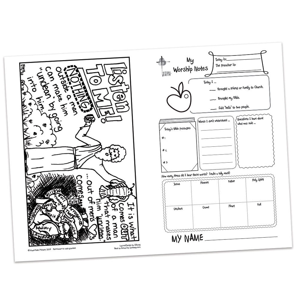 Thumbnail: Children's Bulletin - Mark 7:14-23