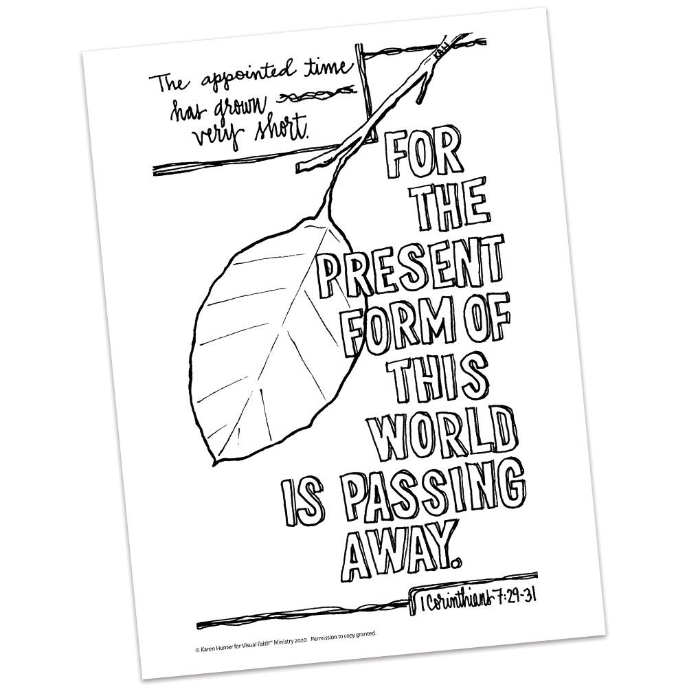 1 Corinthians 7:29-31 HS by Karen Hunter