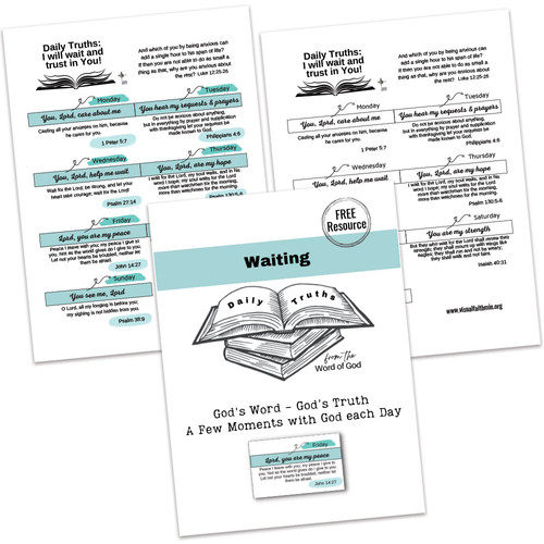 Daily Truths Cards Waiting Visual Faith Min