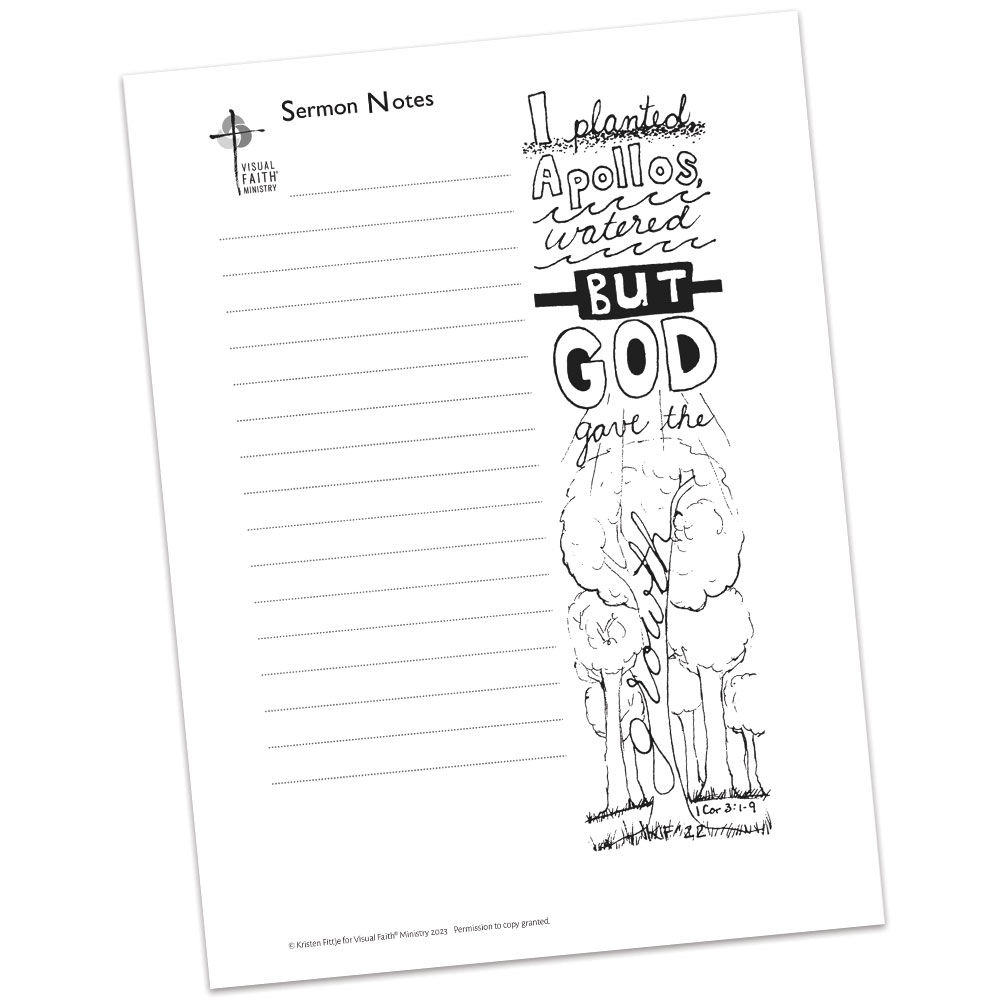 Sermon Notes HS 1 Corinthians 3:1-9 - 5.5x8.5