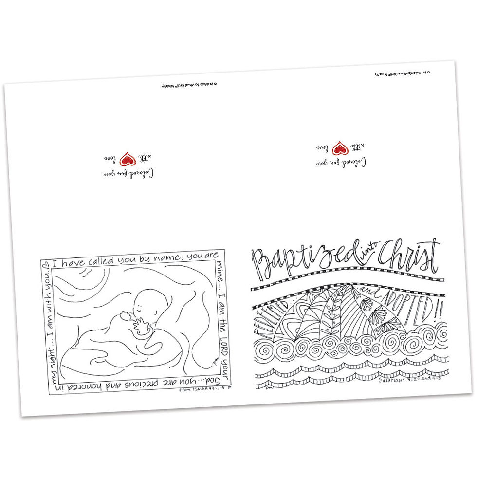 Baptism/Baptism Birthday Cards Set 1 by Pat Maier