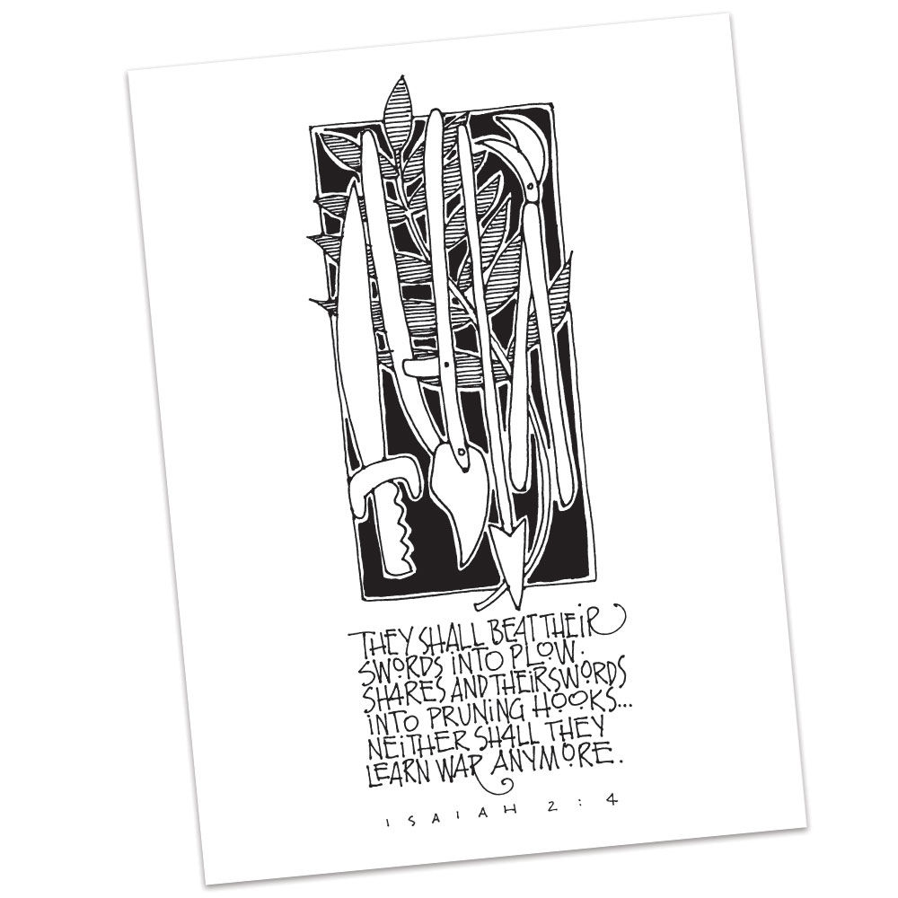 Isaiah 2:4 (vs2) by Sally Beck