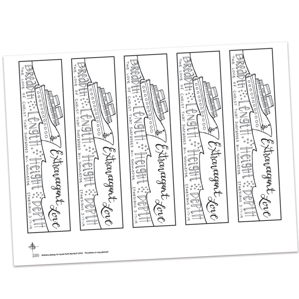 Ephesians 3:17-19 Bible Margin by Valerie Matyas