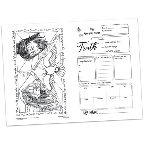 Children's Bulletin - 1 John 5:4 | Visual Faith Min