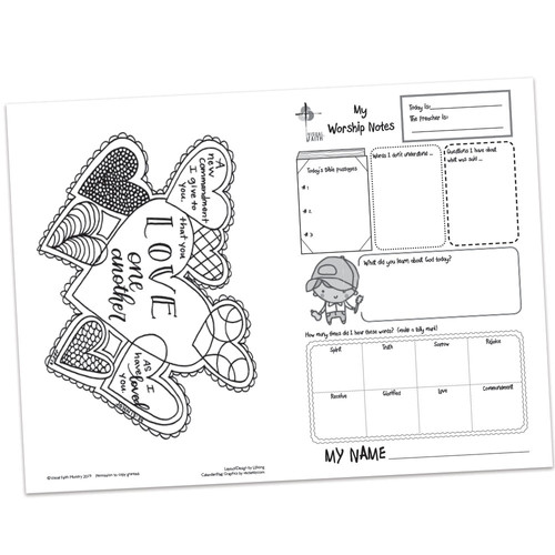 Children's Bulletin - John: 13:31 | Visual Faith Min