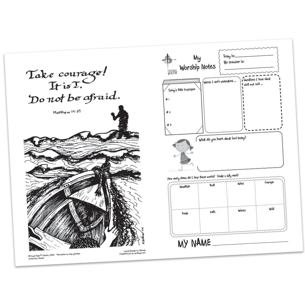 Children's Bulletin - Matthew 14:31