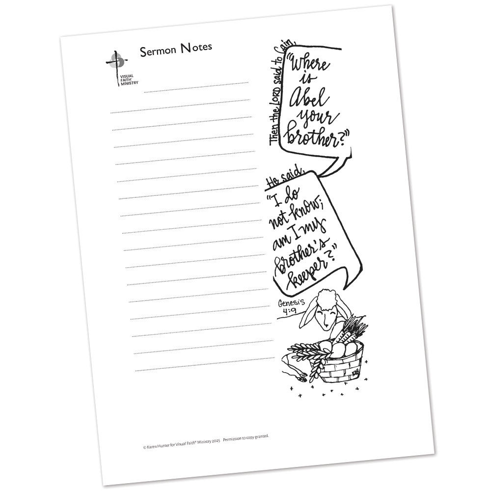 Genesis 4:9 Sermon Notes HS - 5.5x8.5