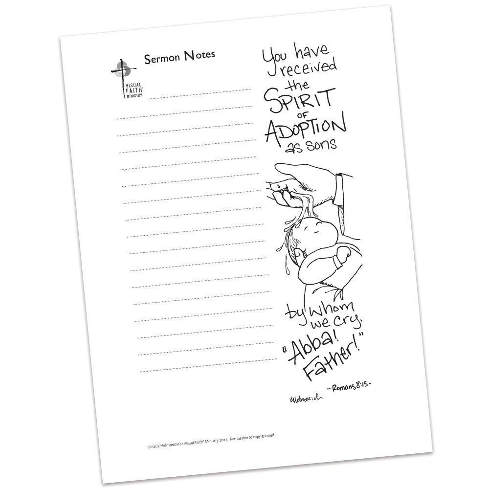 Sermon Notes HS Romans 8:15 - 5.5x8.5