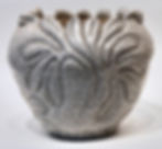 Carved Vessel with Crackle Glaze