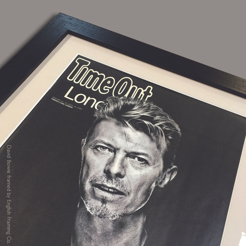 a black and white photo of david bowie on the cover of time out london