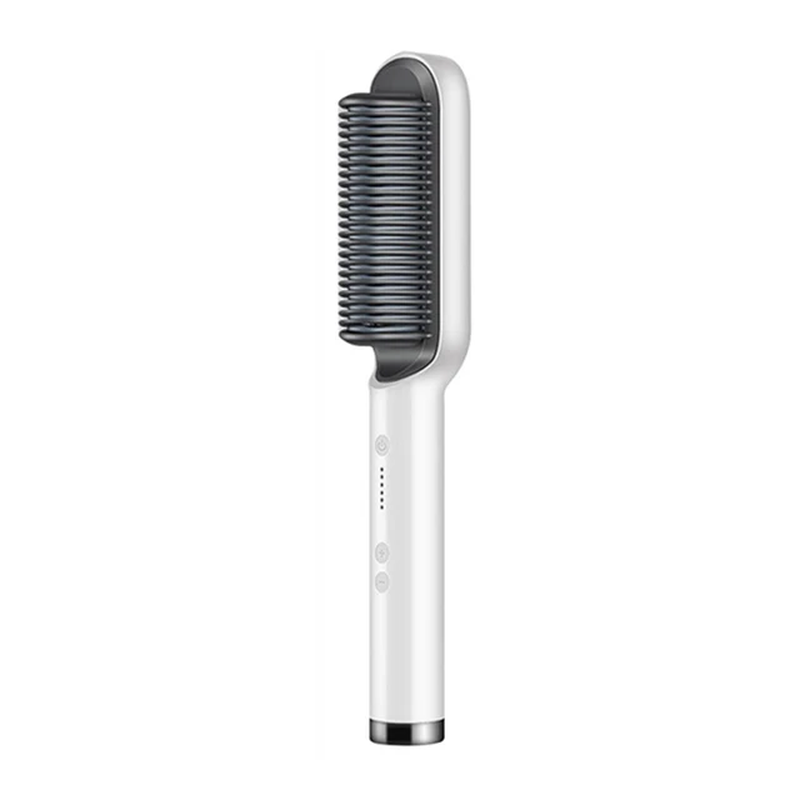 Thumbnail: Hair Straightener Brush Negative Ion Styling Comb 2 in 1 Electric Straightening 