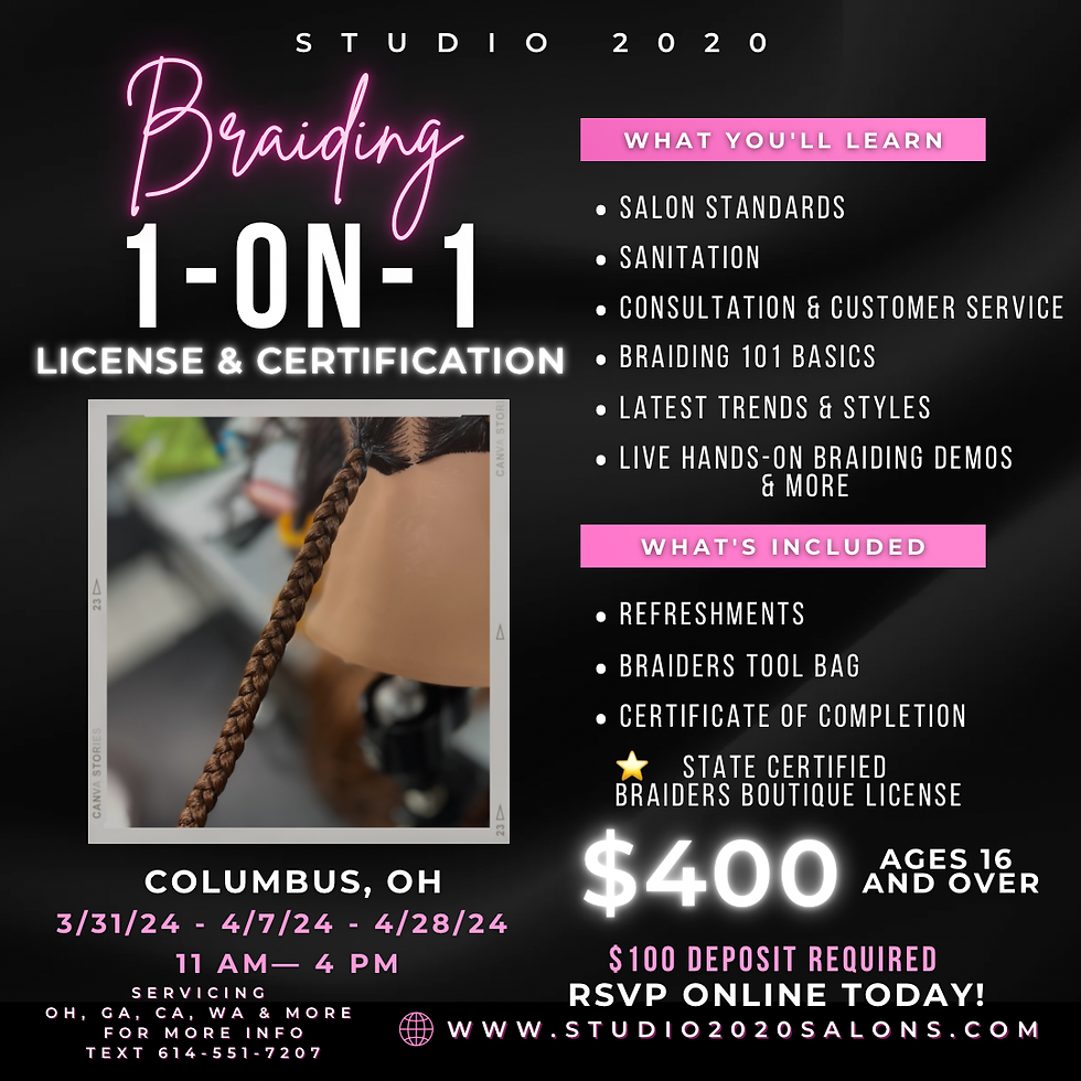 BRAIDING 101 (HANDS-ON CAREER DEVELOPMENT)
