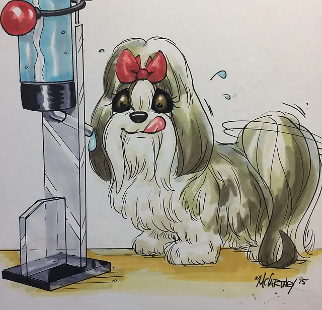 freestanding pet water bottle