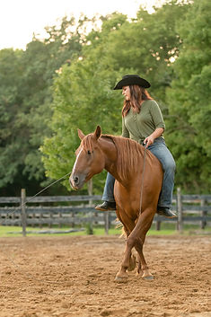 nadia heffner riding BLM mustang