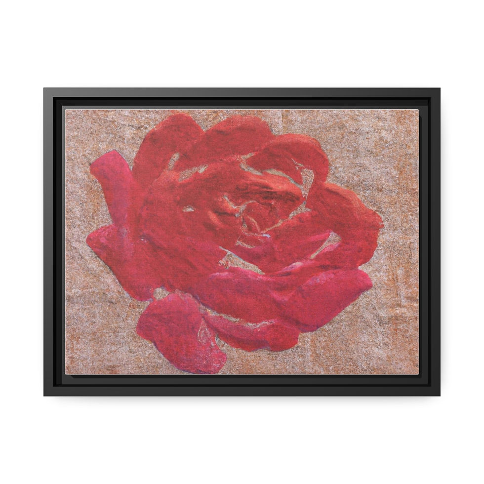 Miniature : Whimsical Framed Art Print Canvas Print Black Frame | Roseson®