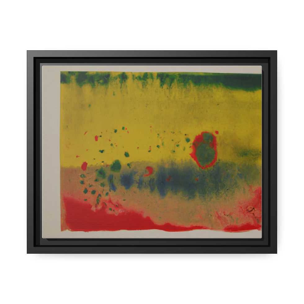 Miniature : Vibrant Contemporary Wall Decor Canvas Print Black Frame | Roseson®