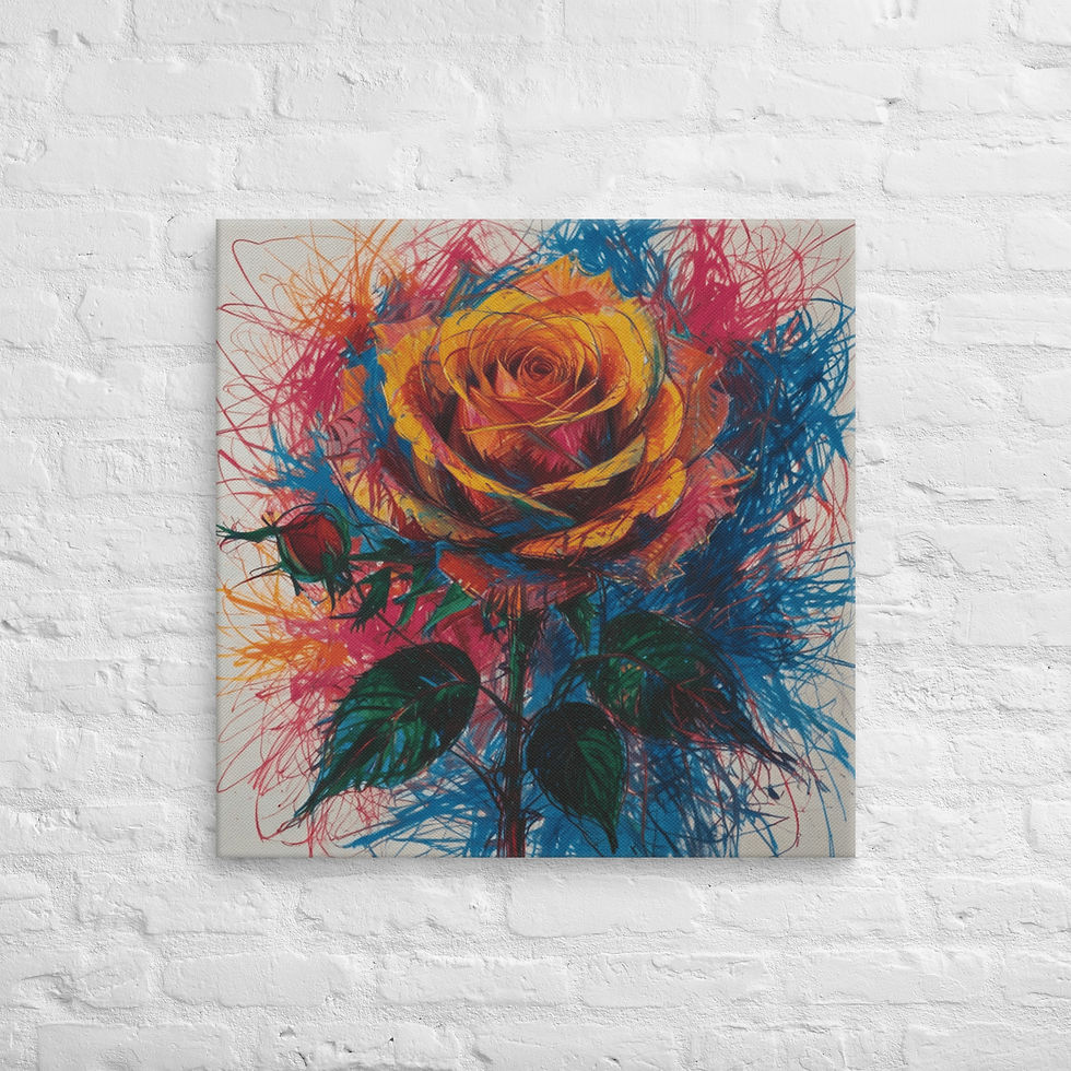 Thumbnail: Vintage Rose Canvas Wall Art | Romantic Floral Home Decor | Roseson®