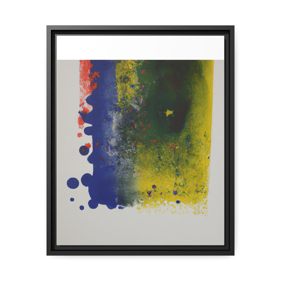 Miniature : Minimalist Art Print Canvas Print Black Frame | Roseson®