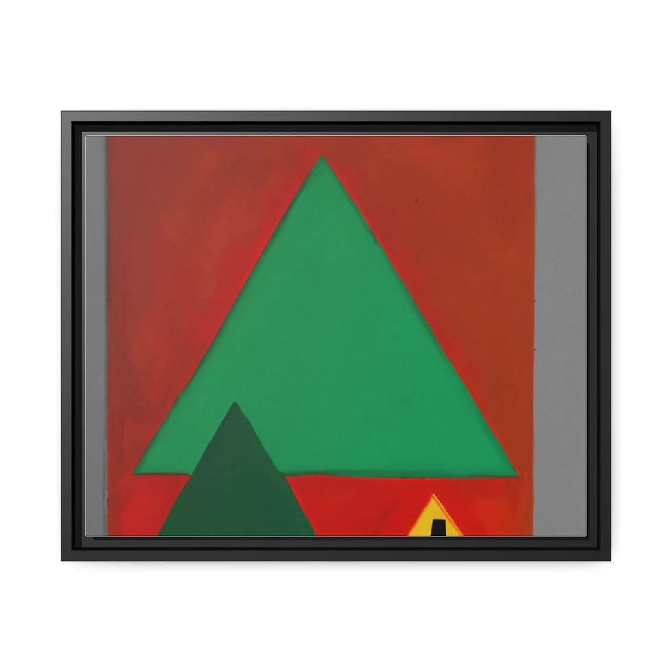 الصورة المصغرة: Authentic Landscape Wall Art Canvas Print Black Frame | Roseson®