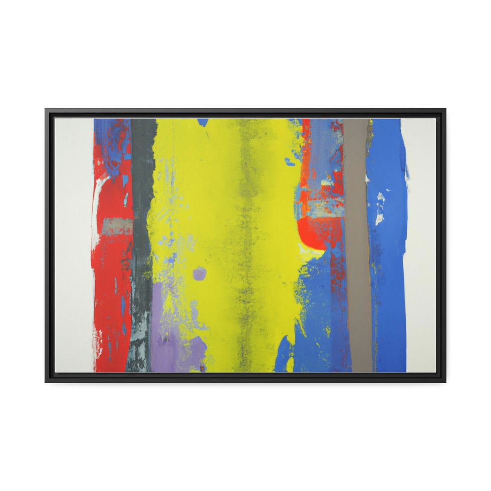 थंबनेल: Bold Coastal Canvas Print Black Frame | Roseson®