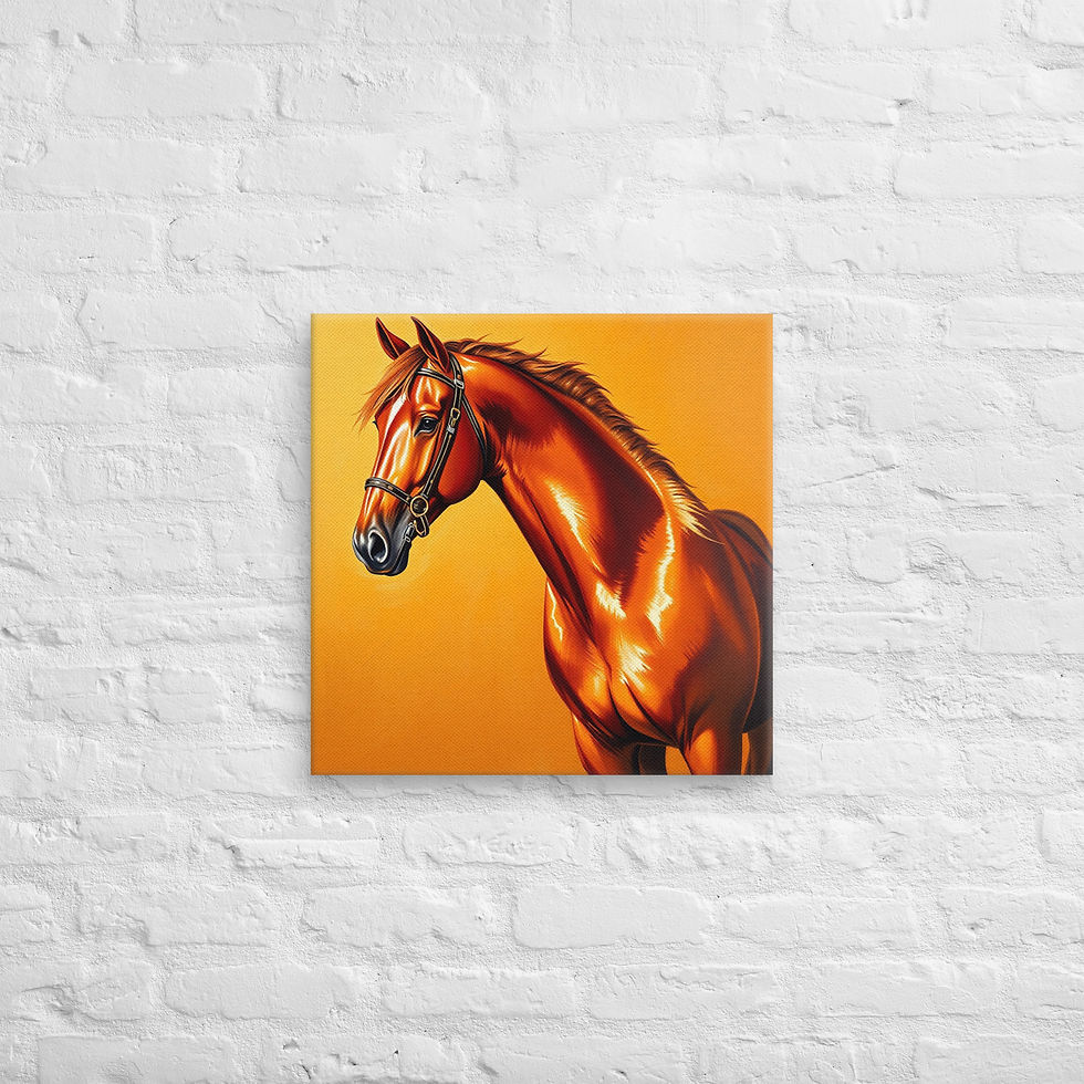 Thumbnail: Arabian Horse Canvas Wall Art | Premium Equestrian Print | Luxury | Roseson®
