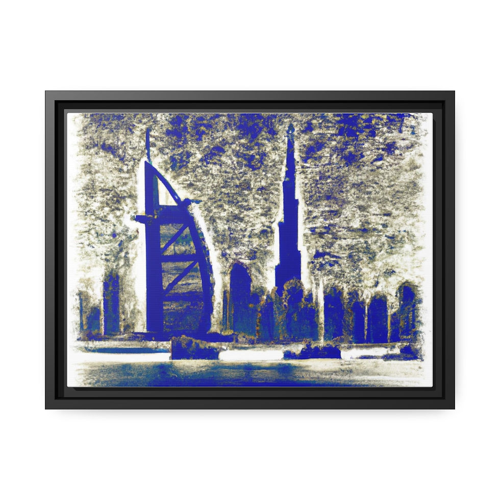 Miniature : Impressionist Canvas Art Canvas Print Black Frame | Roseson®