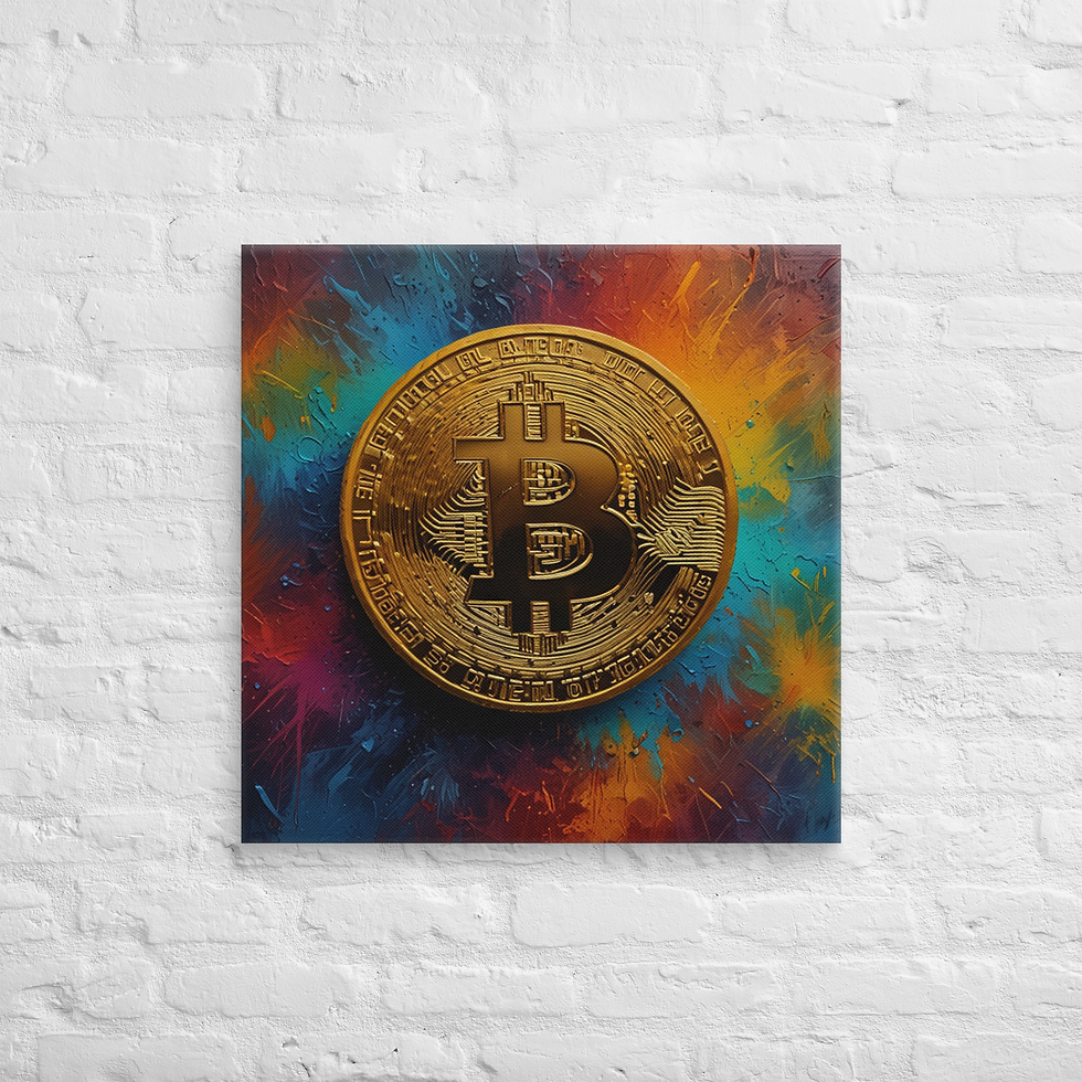 Thumbnail: Bitcoin Canvas Wall Art | Bold Crypto Print for Enthusiasts