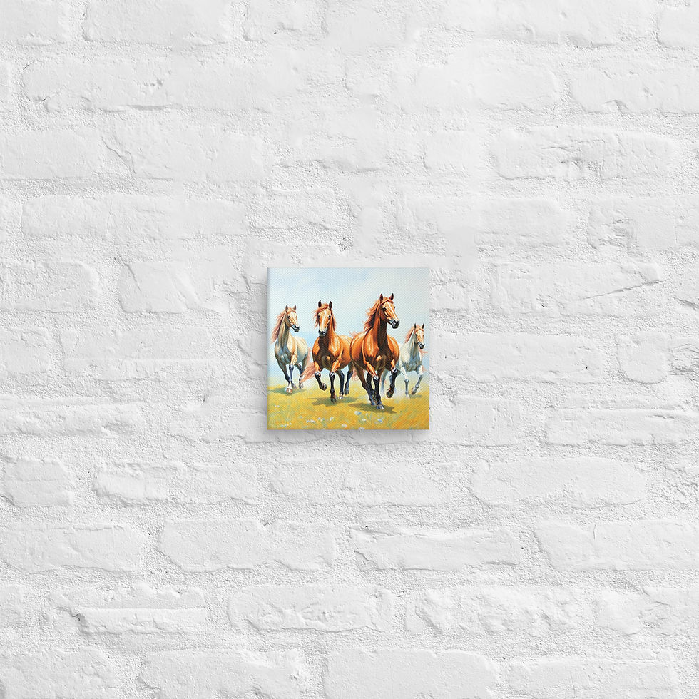Thumbnail: Arabian Horse Canvas Wall Art | Equestrian Painting | Stunning Home | Roseson®