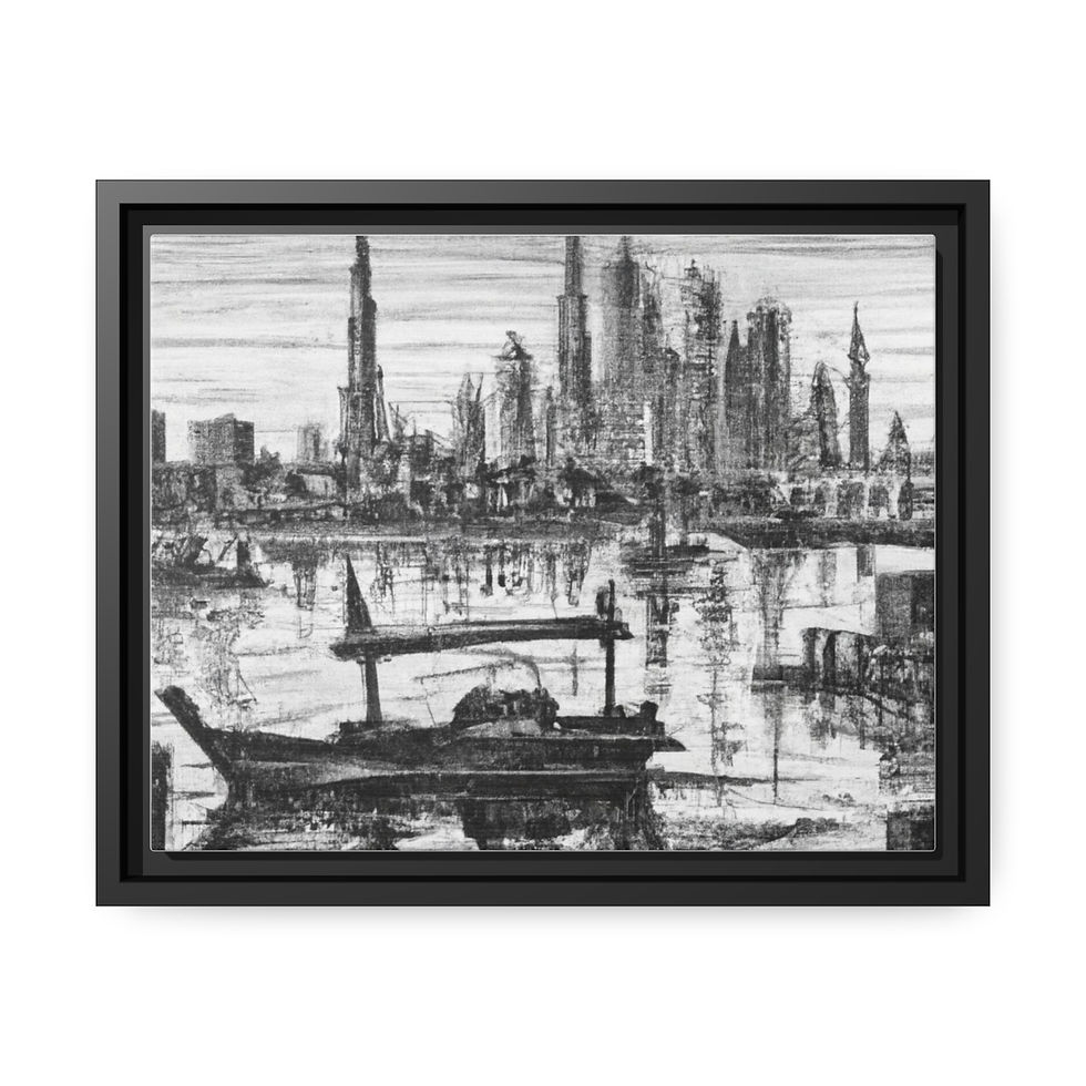 Miniature : Rosesun™ Matte Canvas, Black Frame