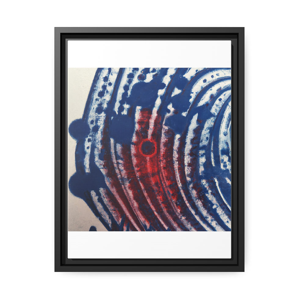 Thumbnail: Minimalist Wall Art Canvas Print Black Frame | Roseson®