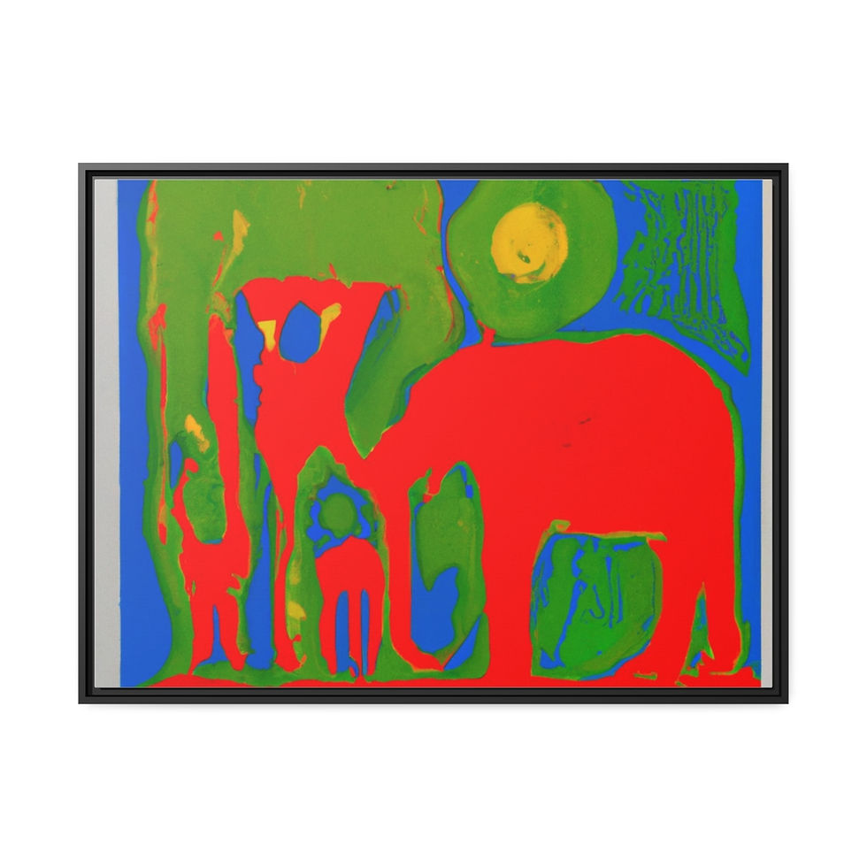 الصورة المصغرة: Scandi Black And White Canvas Print Black Frame | Roseson®