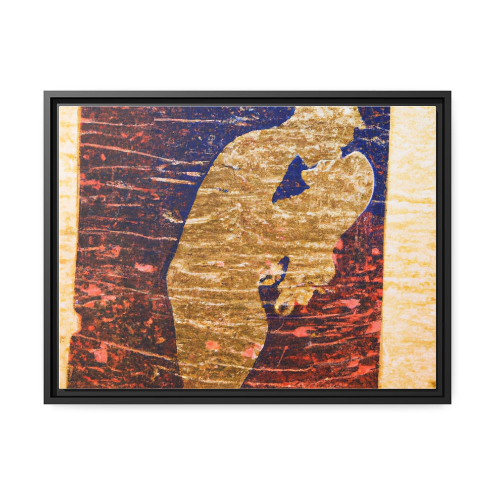थंबनेल: Playful Gallery Wall Canvas Print Black Frame | Roseson®