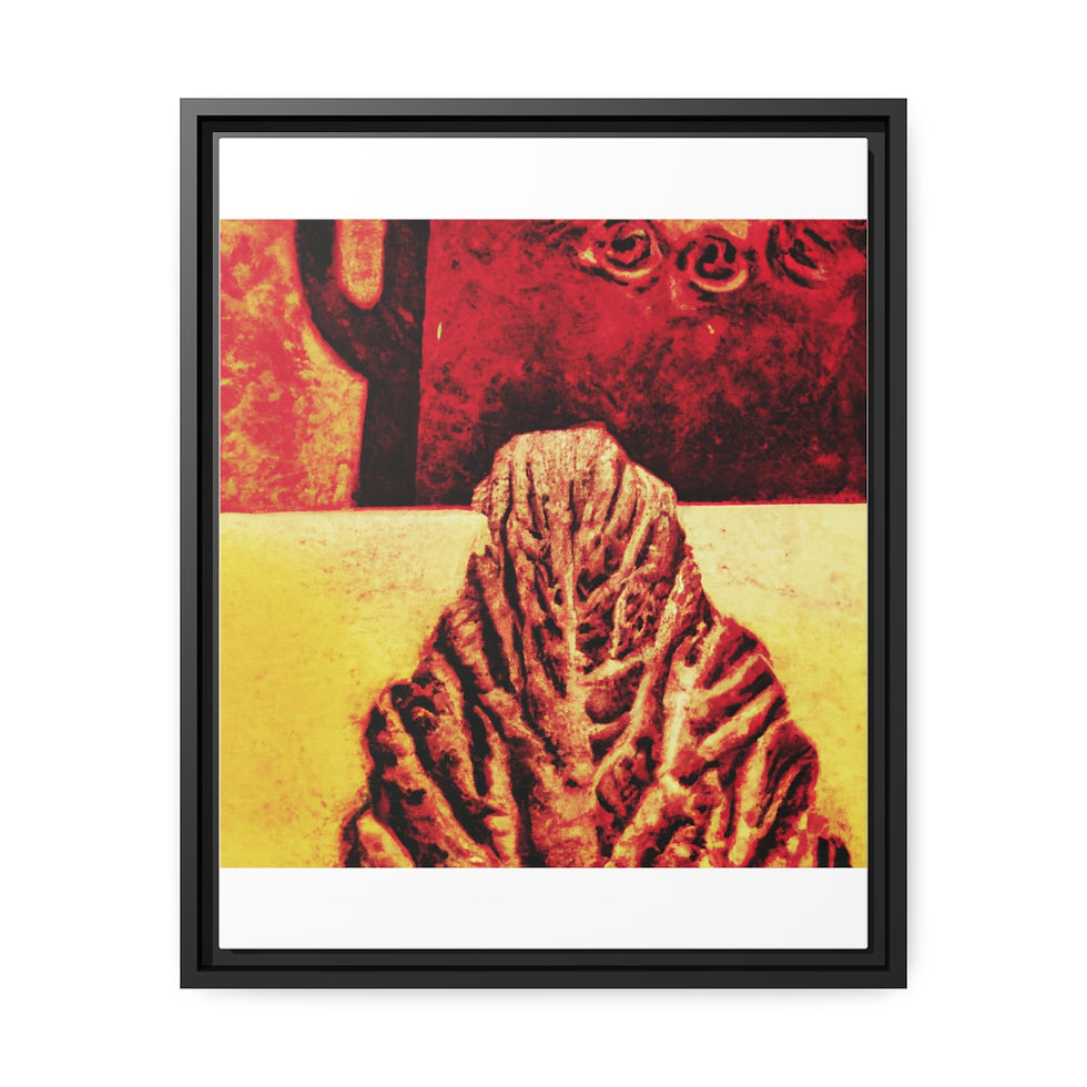 Thumbnail: Living Room Wall Art Canvas Print Black Frame | Roseson®