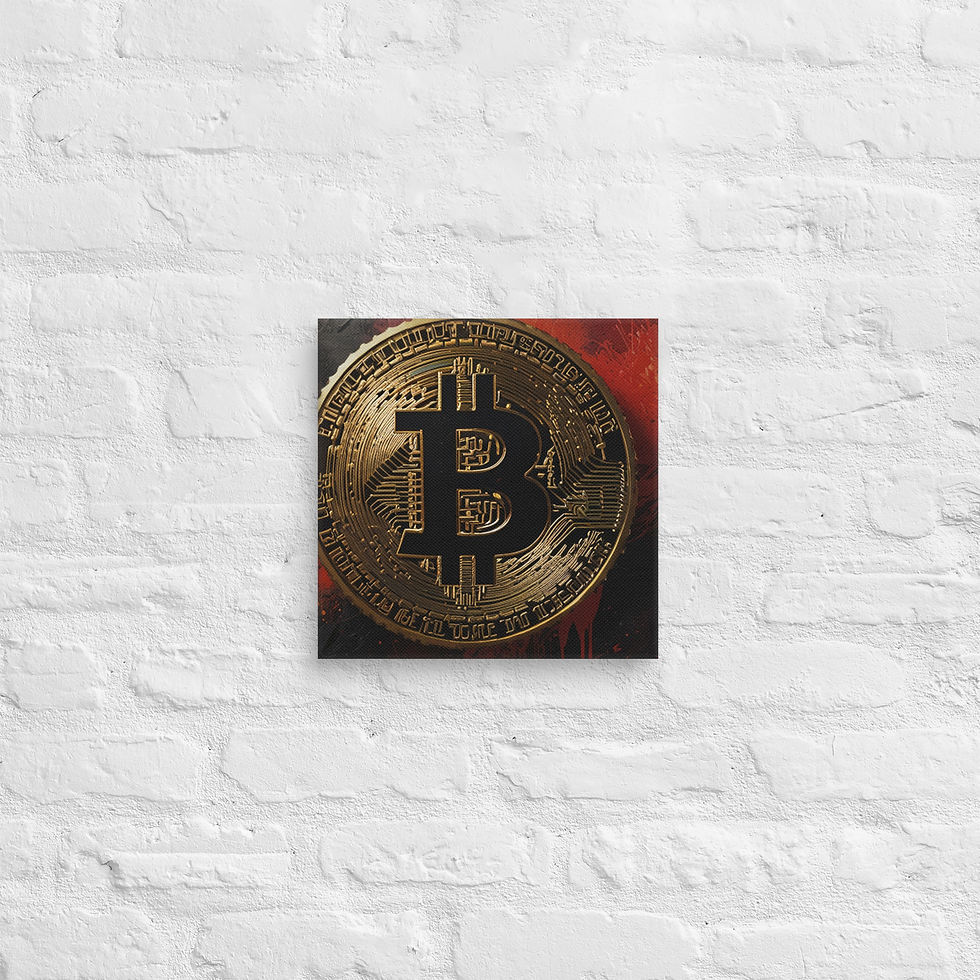 Thumbnail: Bitcoin Canvas Wall Art | Trending Crypto Decor | Home & Office Ideas