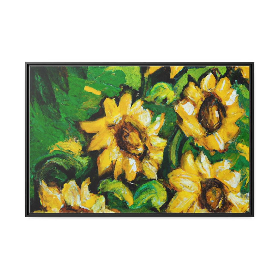 Thumbnail: Large Wall Art Print Canvas Print Black Frame | Roseson®