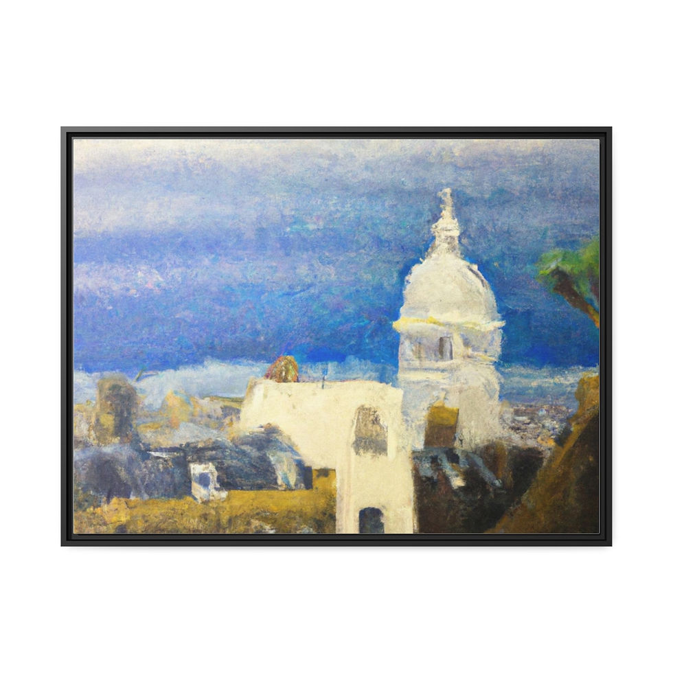 थंबनेल: Limitless Earth Tone Canvas Print Black Frame | Roseson®