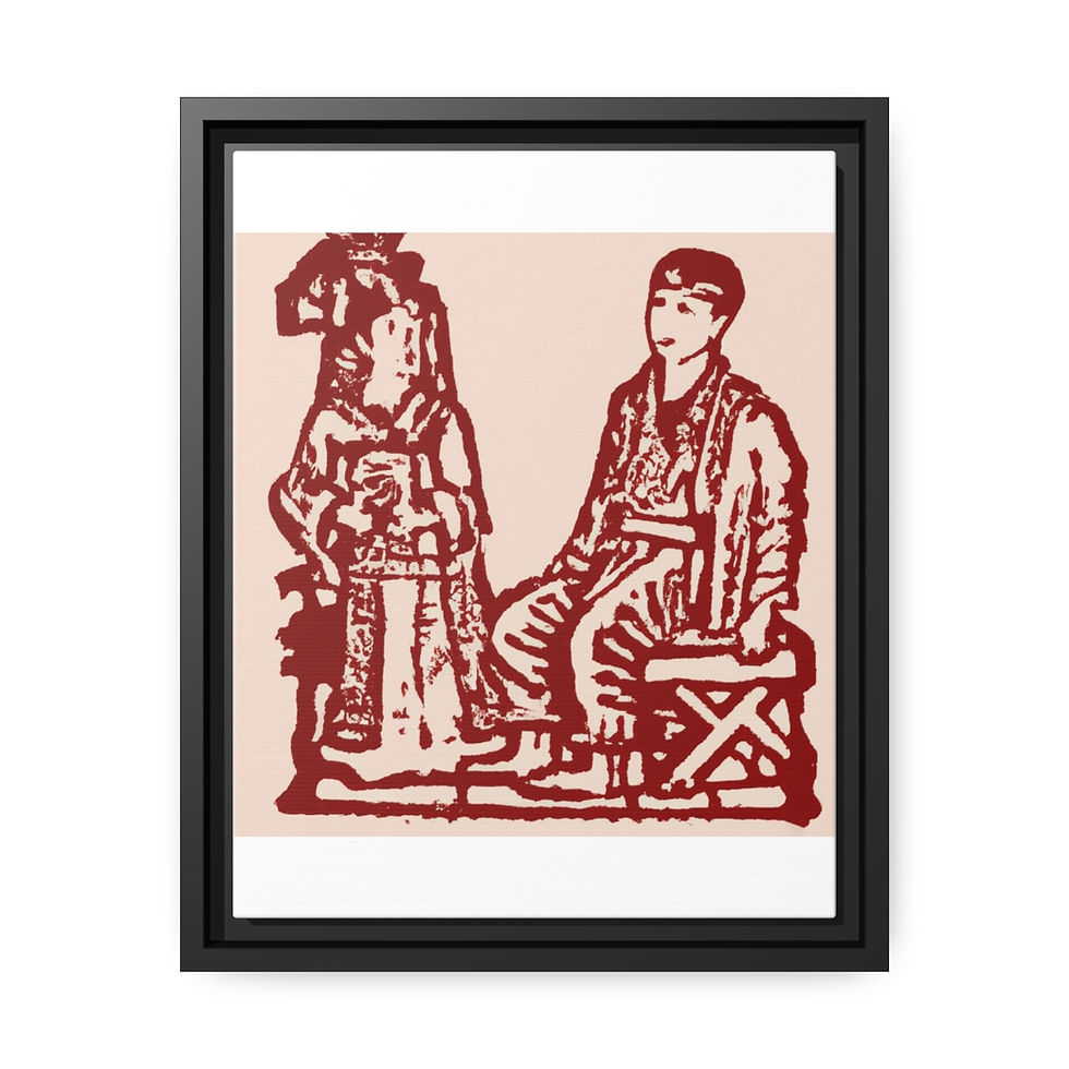 الصورة المصغرة: Vivid Coastal Canvas Print Black Frame | Roseson®