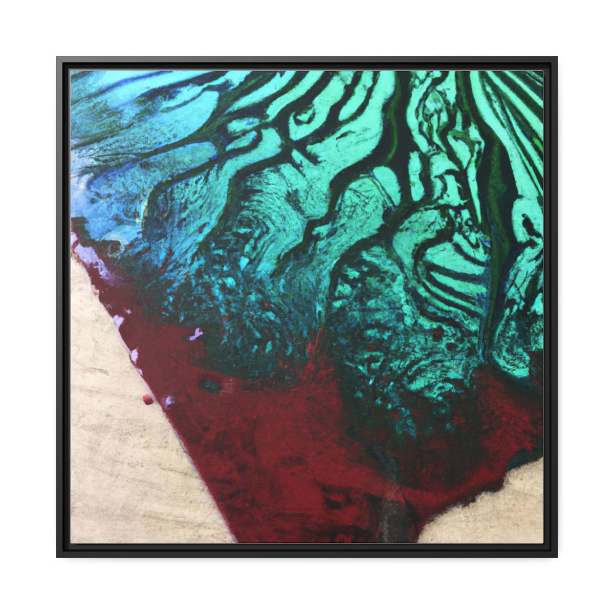 Nature Wall Art Canvas Print Black Frame | Roseson®