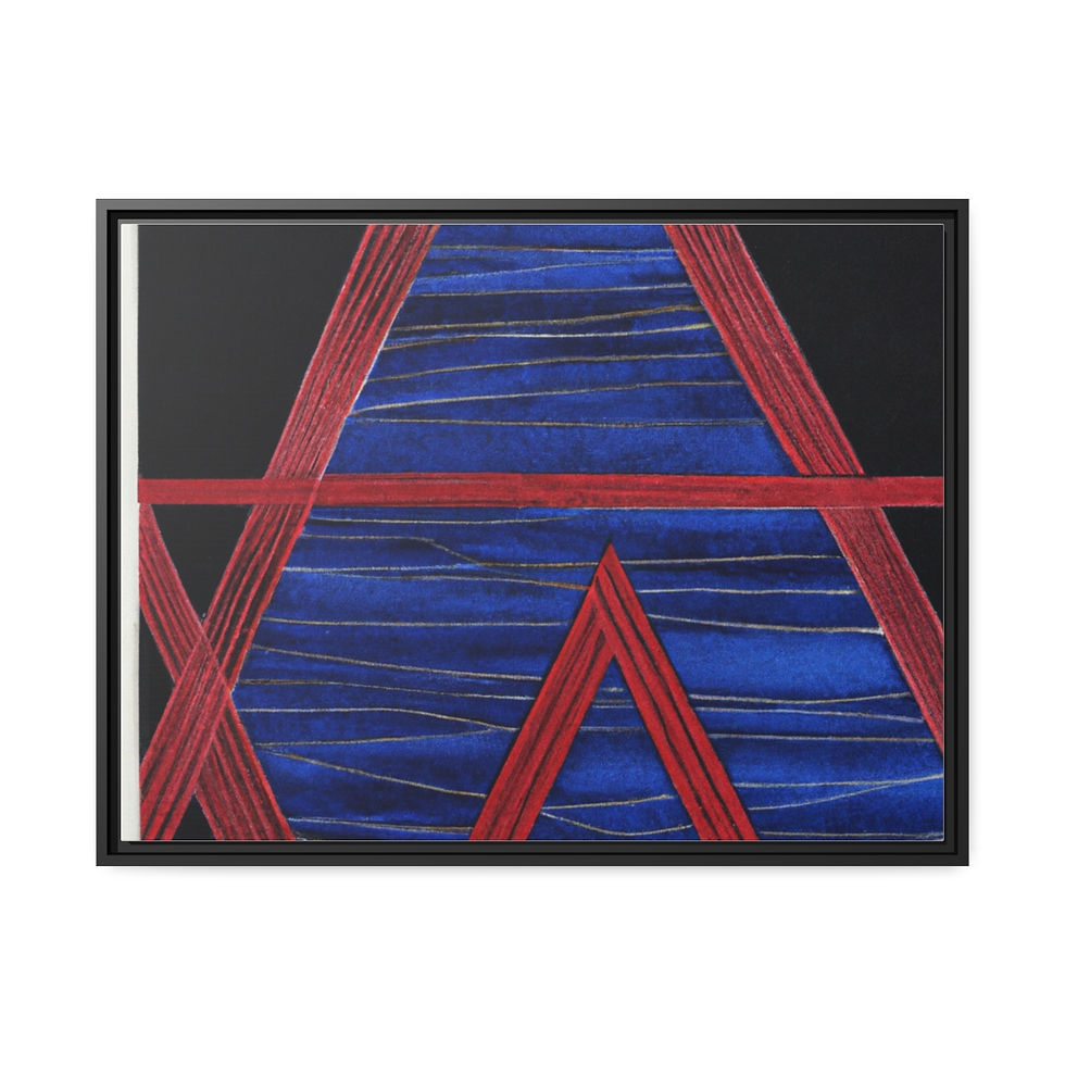الصورة المصغرة: Large Wall Art Canvas Print Black Frame | Roseson®