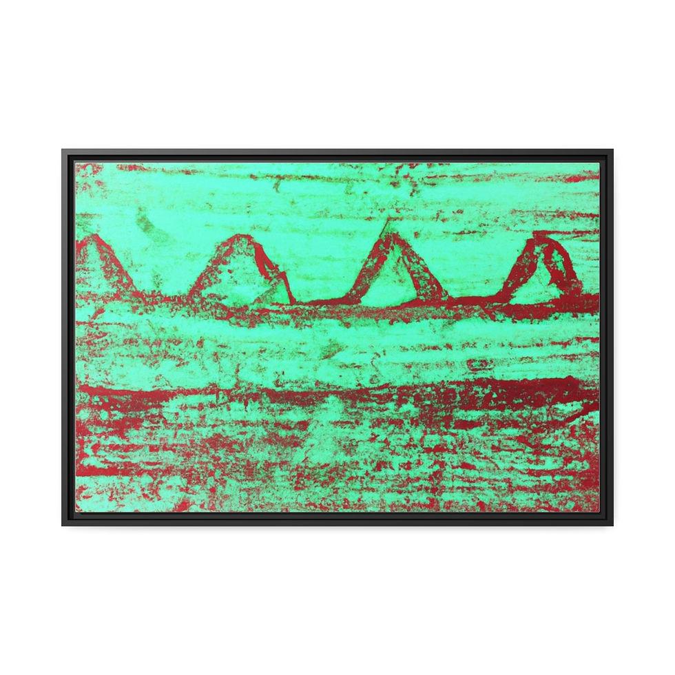 थंबनेल: Canvas Wall Art Print Black Frame | Roseson®