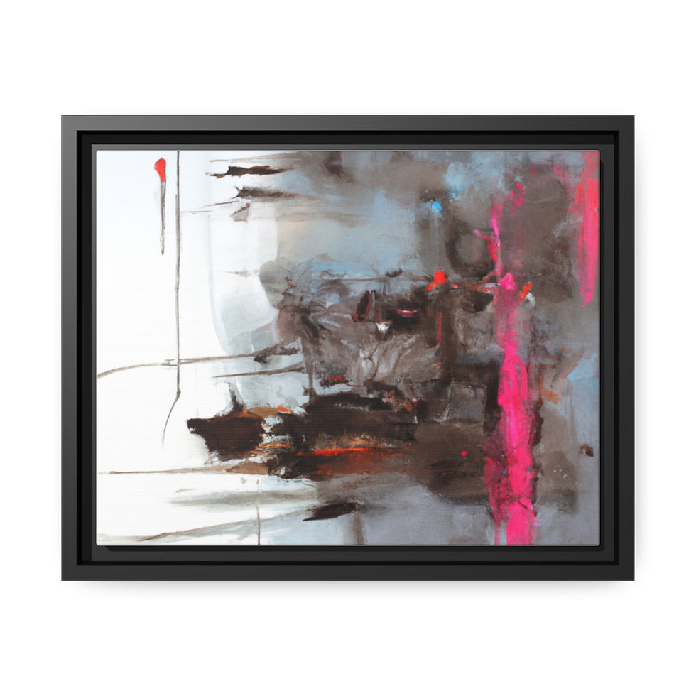 Miniature : Roseson® Canvas Painting Print, Black Frame