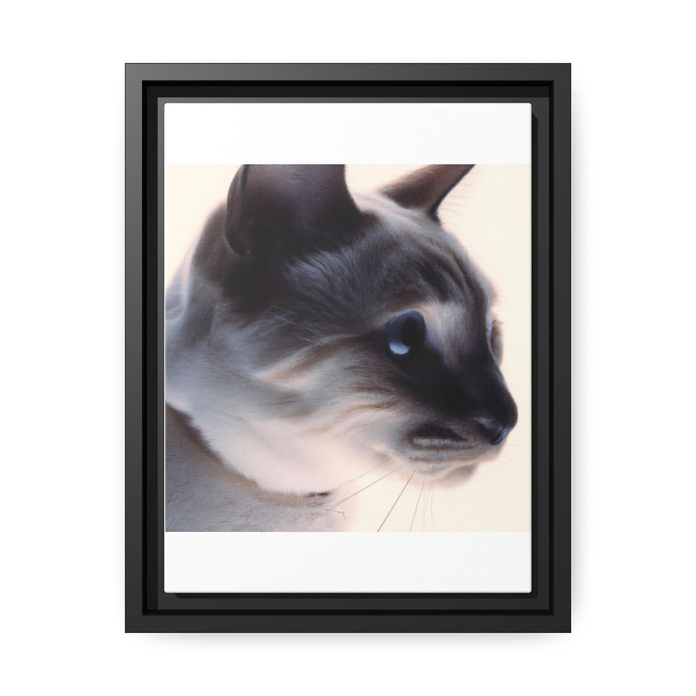 थंबनेल: Abstract Wall Art Canvas Print Black Frame | Roseson®