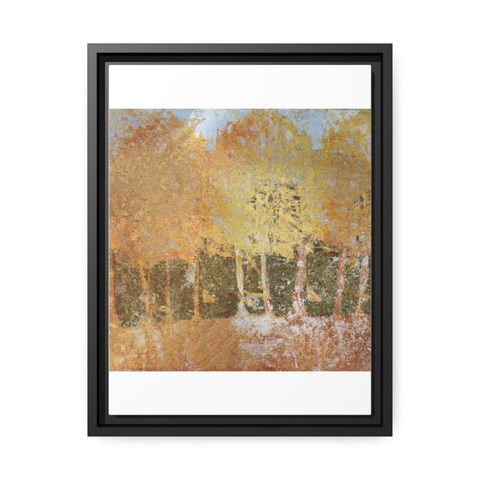 थंबनेल: Charming Fine Art Canvas Print Black Frame | Roseson®