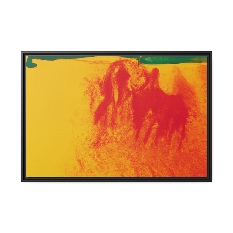 الصورة المصغرة: Landscape Wall Art Canvas Print Black Frame | Roseson®